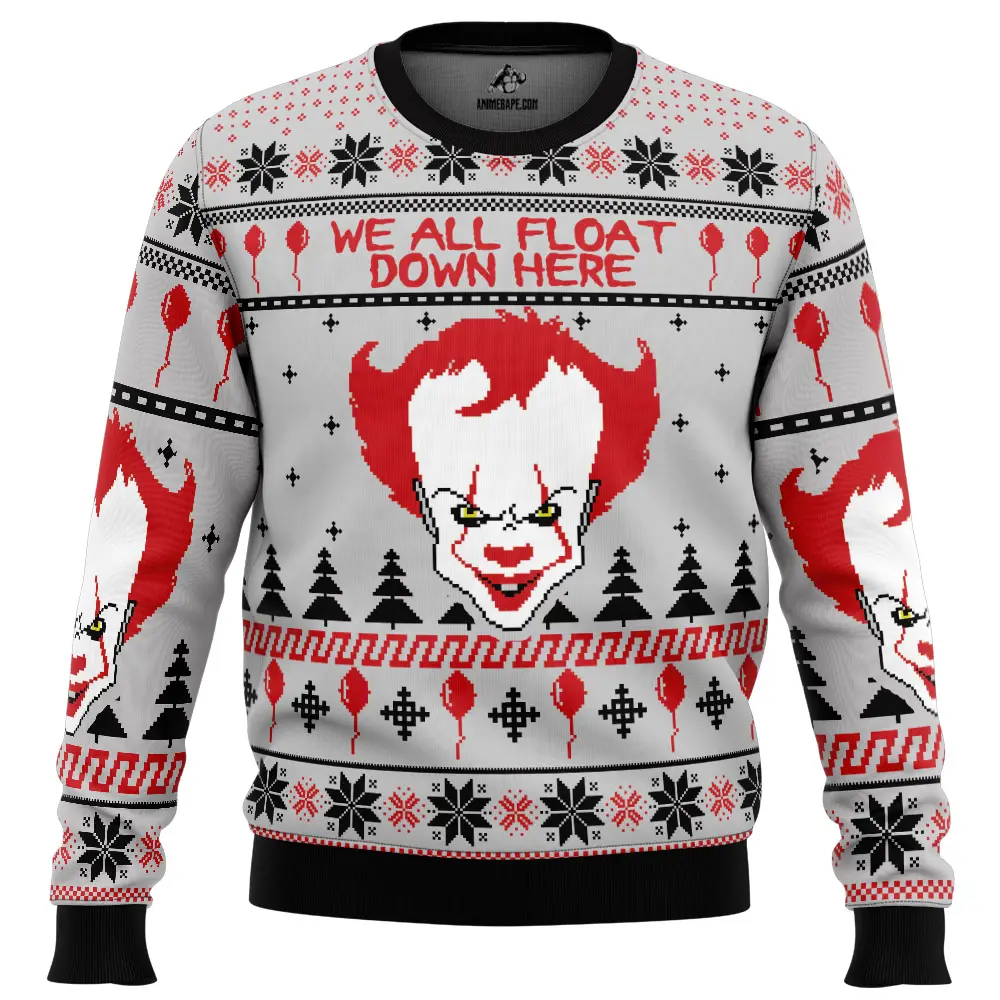 Pennywise it ugly christmas sweater